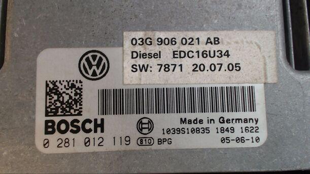 Foto: STEUERGERÄT EINSPRITZUNG eines VW Passat Variant 2.0 TDI