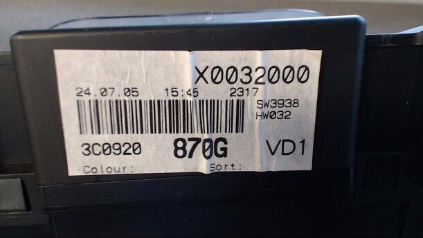 Foto: TACHOEINHEIT eines VW Passat Variant 2.0 TDI