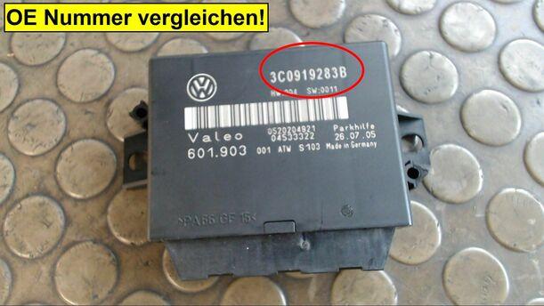Foto: STEUERGERÄT EINPARKHILFE eines VW Passat Variant 2.0 TDI