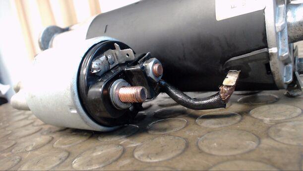 Foto: ANLASSER / STARTER BOSCH eines Audi A4 1.9 TDI Style