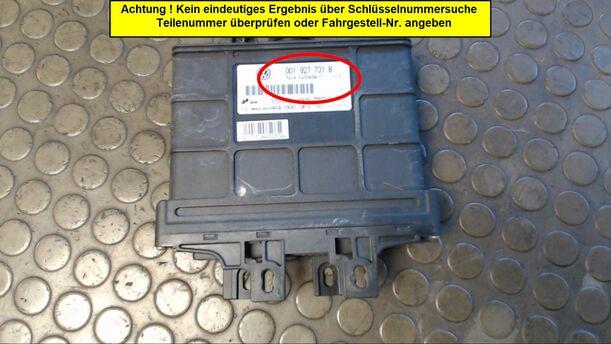 Foto: STEUERGERÄT AUTOMATIKGETRIEBE eines VW Polo