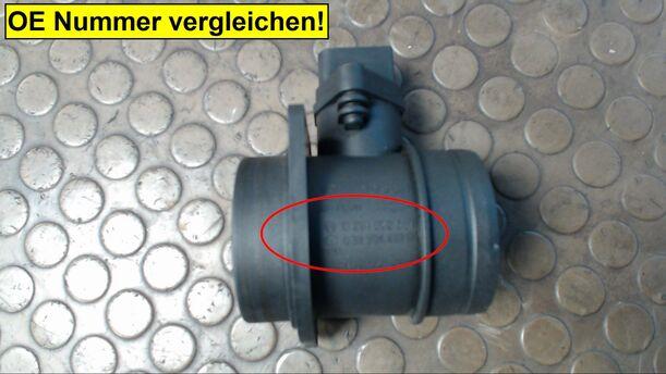 Foto: LUFTMASSENMESSER eines VW Touran 1.9 TDI