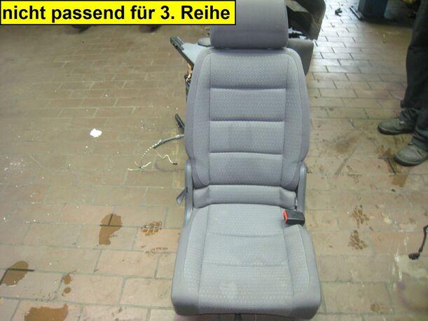 Foto: SITZ 2. REIHE RECHTS eines VW Touran 1.9 TDI