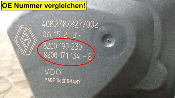 Foto: DROSSELKLAPPENSTUTZEN VDO eines Renault Scenic 1.6 16V