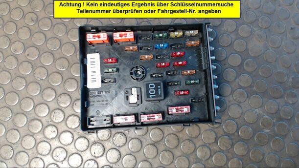 Foto: SICHERUNGSKASTEN ZENTRALELEKTRIK eines VW Passat Variant 2.0 TDI