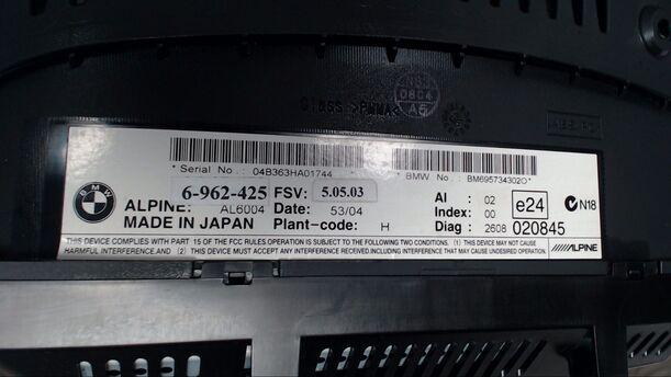 Foto: DISPLAY CCC IDRIVE PROFESSIONAL eines BMW 320d