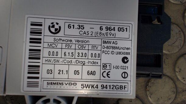 Foto: KOMFORTSTEUERGERÄT CAS II eines BMW 320d