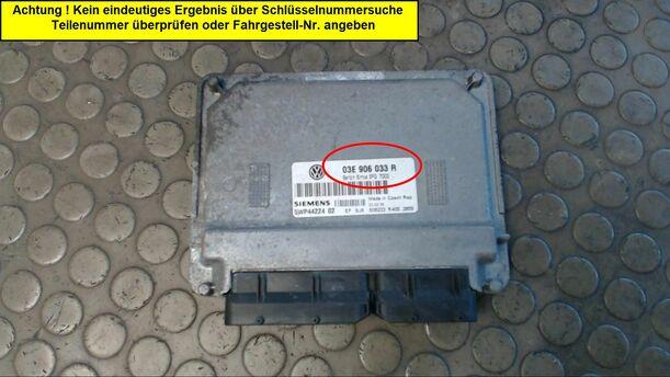Foto: STEUERGERÄT EINSPRITZUNG eines VW Polo 1.2