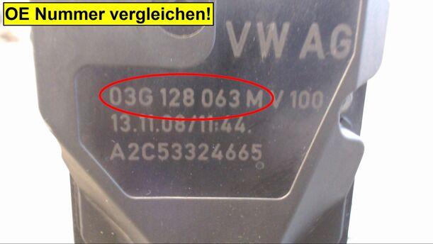 Foto: DROSSELKLAPPENSTUTZEN eines VW Golf Variant 1.9 TDI