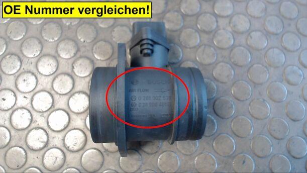 Foto: LUFTMASSENMESSER BOSCH eines VW Golf Variant 1.9 TDI