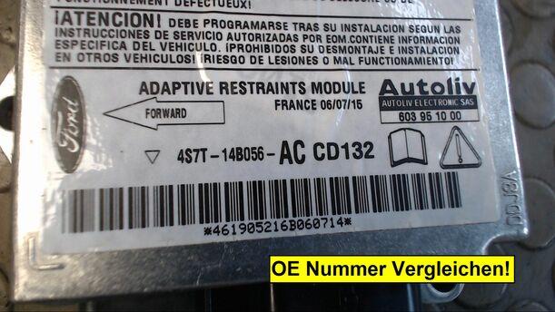 Foto: STEUERGERÄT AIRBAG eines Ford Mondeo 2.0 Turnier TDCi DPF