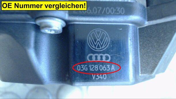 Foto: DROSSELKLAPPENSTUTZEN VDO eines VW Caddy 1.9 TDI DSG