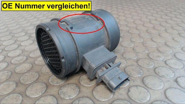 Foto: LUFTMASSENMESSER BOSCH eines Opel Astra 1.9 CDTI DPF acenta