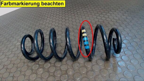 Foto: HINTERFEDER LINKS eines Audi A3 2.0 TDI Sportback DPF acenta