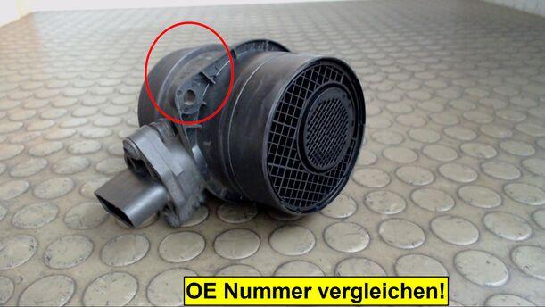 Foto: LUFTMASSENMESSER BOSCH eines Audi A3 2.0 TDI Sportback DPF GL