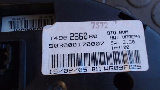 Foto: KOMBIINSTRUMENT/ DISPLAY eines Citroen C8 2.2 HDi acenta