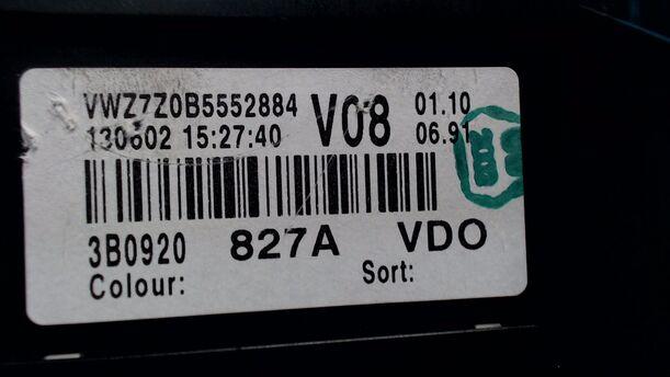 Foto: TACHOEINHEIT eines VW Passat Variant 1.9 TDI GL