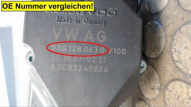 Foto: DROSSELKLAPPENSTUTZEN eines VW Passat Variant 2.0 TDI GL
