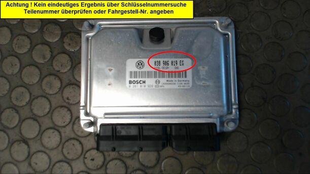 Foto: STEUERGERÄT DIESELEINSPRITZUNG eines Skoda Superb 1,9 TDI GL