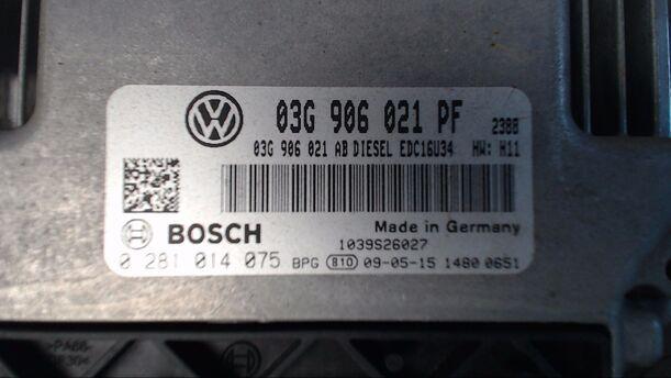Foto: STEUERGERÄT DIESELEINSPRITZUNG eines VW Caddy 1.9 TDI Eco