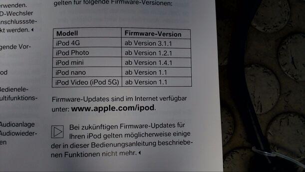 Foto: IPOD INTERFACE / SCHNITTSTELLE eines BMW 535d Touring
