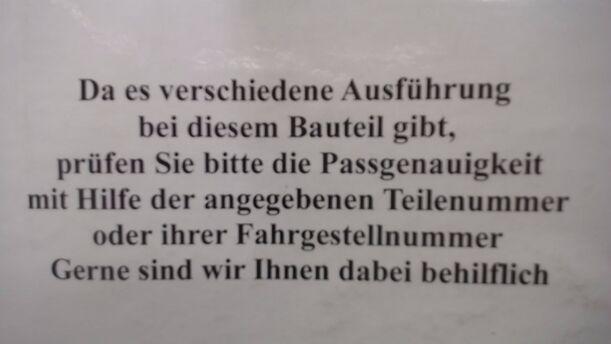 Foto: LUFTMASSENMESSER BOSCH eines VW Caddy 1.9 TDI GL