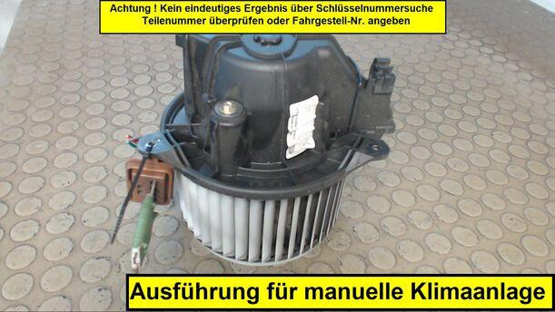Foto: HEIZUNGSGEBLÄSE eines Fiat Stilo 1.8 16V GL