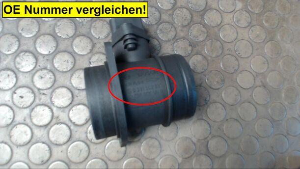 Foto: LUFTMASSENMESSER BOSCH eines VW Golf 1.9 TDI