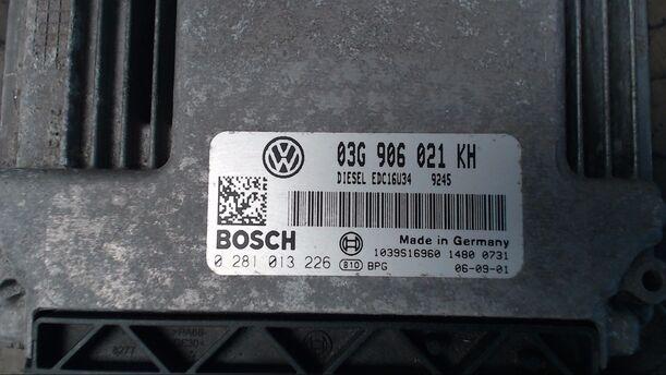 Foto: STEUERGERÄT EINSPRITZUNG eines VW Golf 1.9 TDI