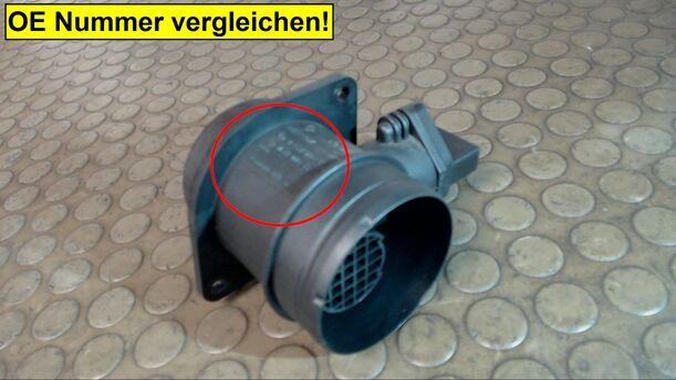 Foto: LUFTMASSENMESSER BOSCH eines Seat Ibiza 1.4 TDI Eco
