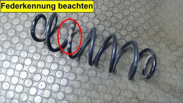 Foto: HINTERFEDER LINKS eines Audi A3 1.9 TDI CL