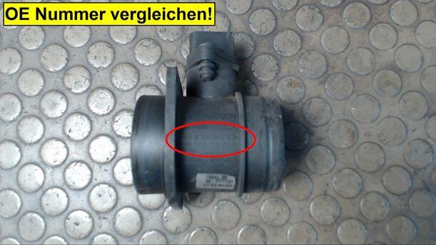 Foto: LUFTMASSENMESSER BOSCH eines Audi A3 1.9 TDI CL