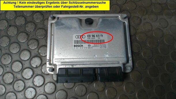 Foto: STEUERGERÄT DIESELEINSPRITZUNG eines Audi A3 1.9 TDI CL