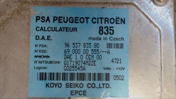 Foto: STEUERGERÄT ELEKTR. SERVOLENKUNG eines Citroen C2 1.4 Ambiente