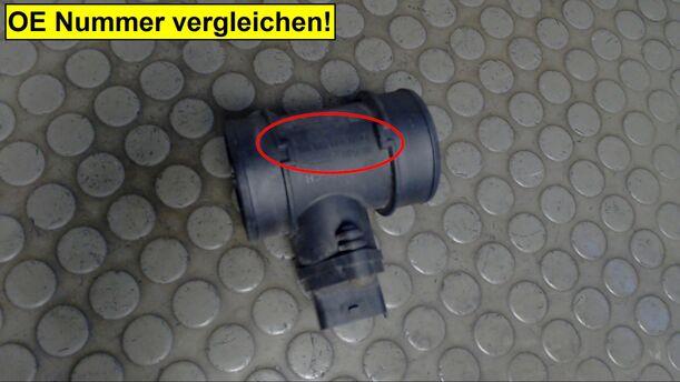 Foto: LUFTMASSENMESSER BOSCH eines Opel Meriva 1.4