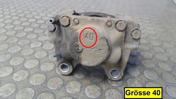 Foto: BREMSSATTEL HINTEN RECHTS eines Opel Omega Caravan 2.5 TD GL
