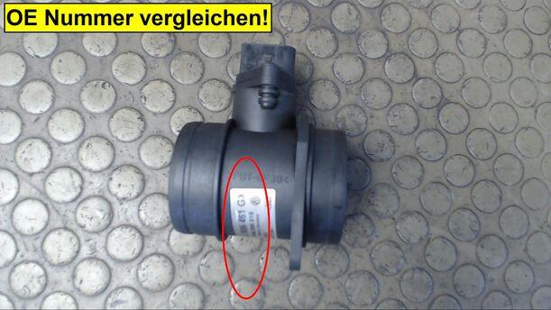 Foto: LUFTMASSENMESSER BOSCH eines Audi A3 1.8 Cup