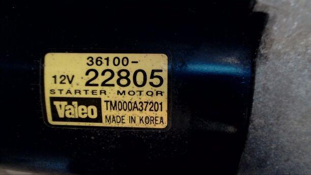 Foto: ANLASSER / STARTER VALEO eines Hyundai Accent 1.3i SLX