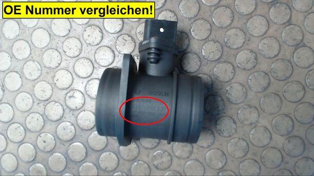 Foto: LUFTMASSENMESSER BOSCH eines Seat Leon 1.9 TDI Cup