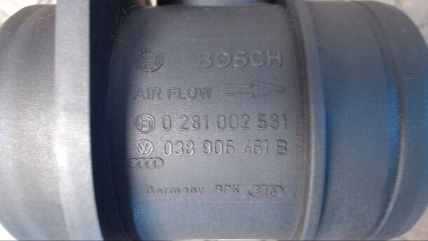 Foto: LUFTMASSENMESSER BOSCH eines Seat Leon 1.9 TDI Cup