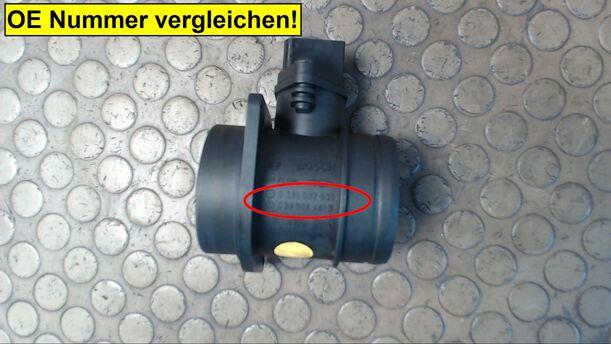 Foto: LUFTMASSENMESSER BOSCH eines VW Golf 1.9 TDI
