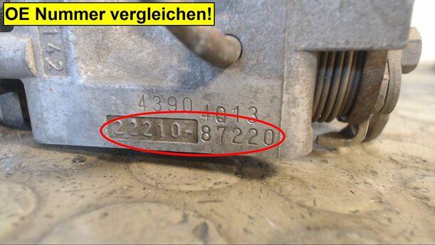 Foto: DROSSELKLAPPENSTUTZEN eines Daihatsu Cuore groove up!
