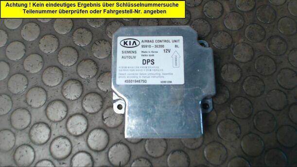 Foto: STEUERGERÄT AIRBAG eines Kia Sorento 2.5 CRDi GL