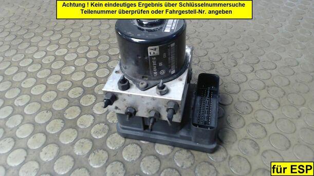Foto: HAUPTBREMSAGGREGAT ABS eines VW Golf 2.0 SLX