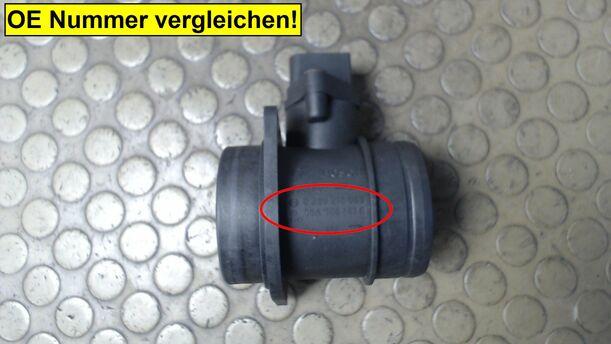 Foto: LUFTMASSENMESSER BOSCH eines VW Golf 2.0 SLX
