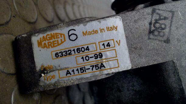 Foto: LICHTMASCHINE eines Fiat Punto 60 SLX