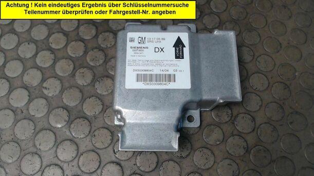 Foto: STEUERGERÄT AIRBAG eines Opel Signum 3.0 V6 CDTI