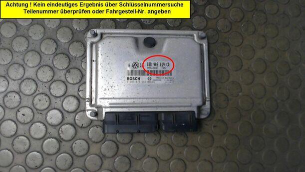 Foto: STEUERGERÄT EINSPRITZUNG eines VW Golf 1.9 TDI