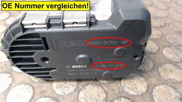 Foto: DROSSELKLAPPENSTUTZEN eines Ford Fiesta 1.25