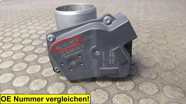 Foto: DROSSELKLAPPENSTUTZEN VDO eines VW Golf Plus 1.4 TSI